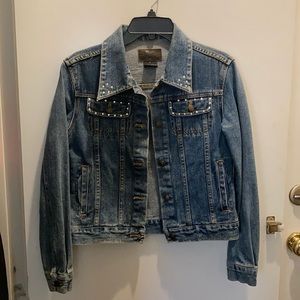 Women’s denim jacket w/ sequins